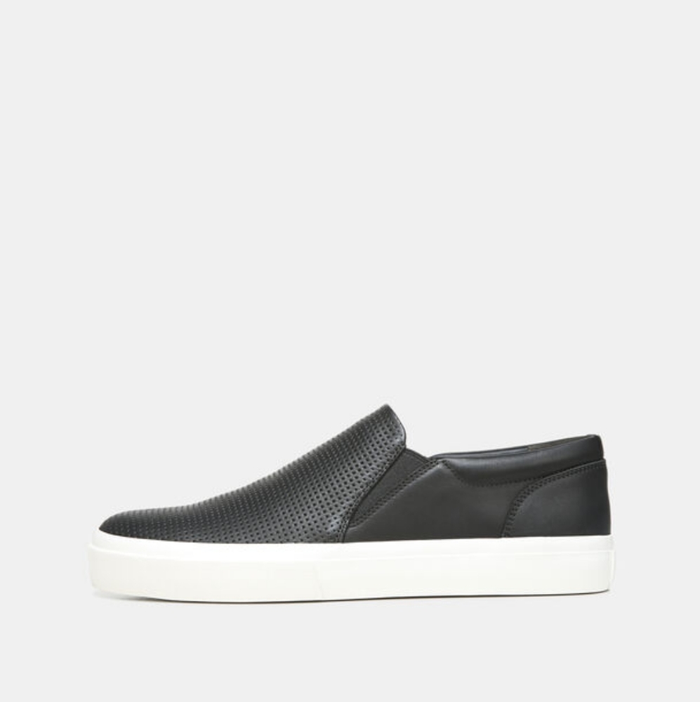 Vince Leather Slip On Sneakers